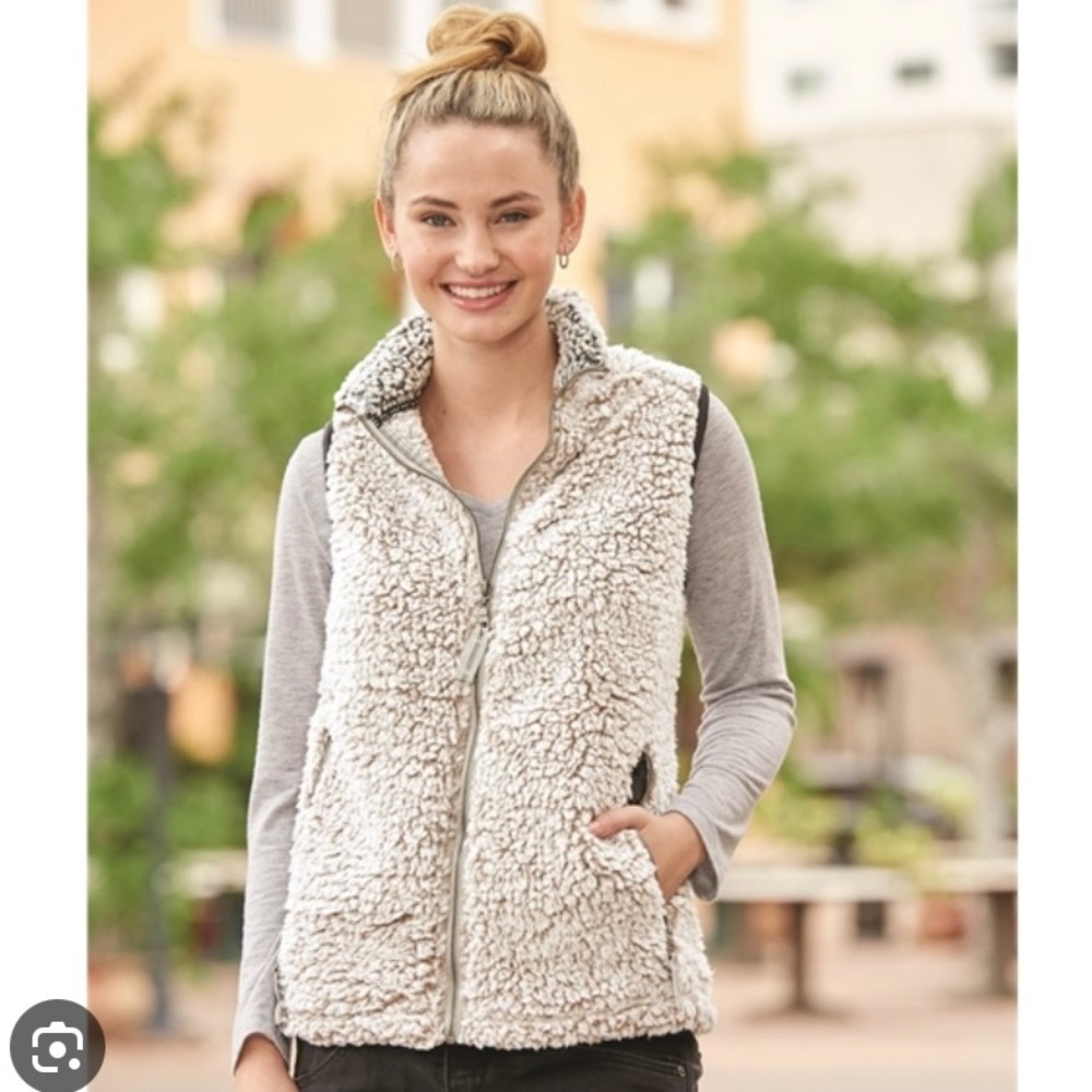 J. America Sherpa Zip Up Vest